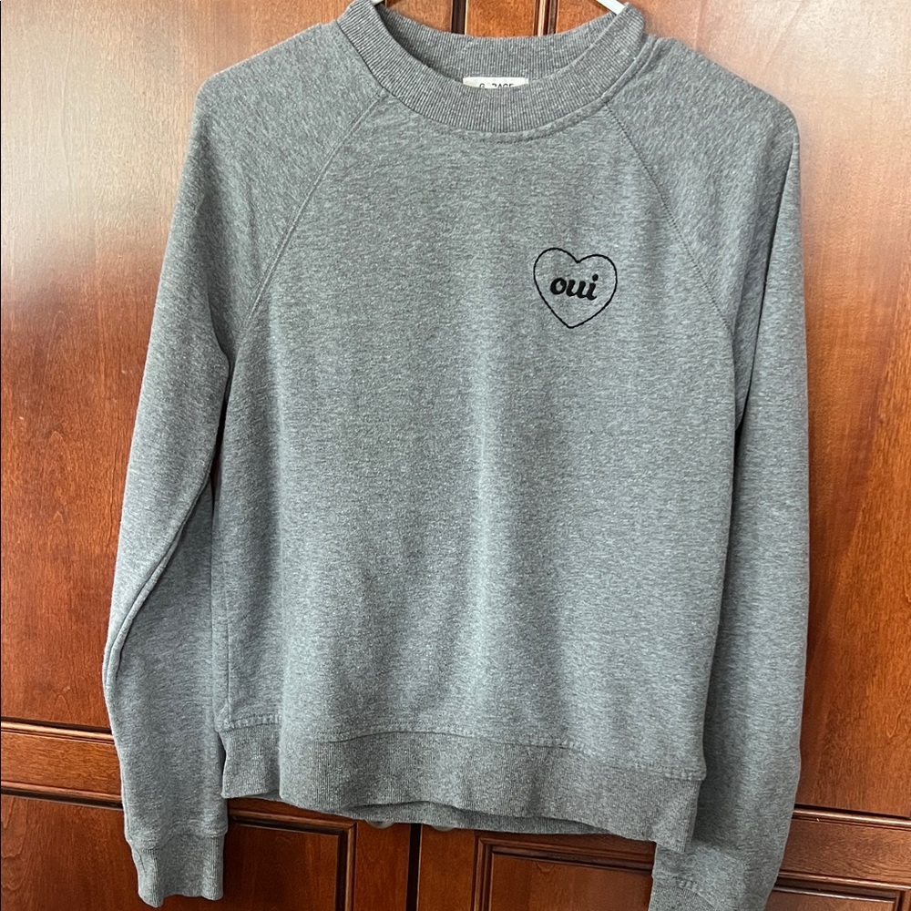 Garage Gray Knit Top